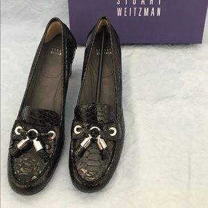 New Stuart Weitzman snakeskin pumps 10 N